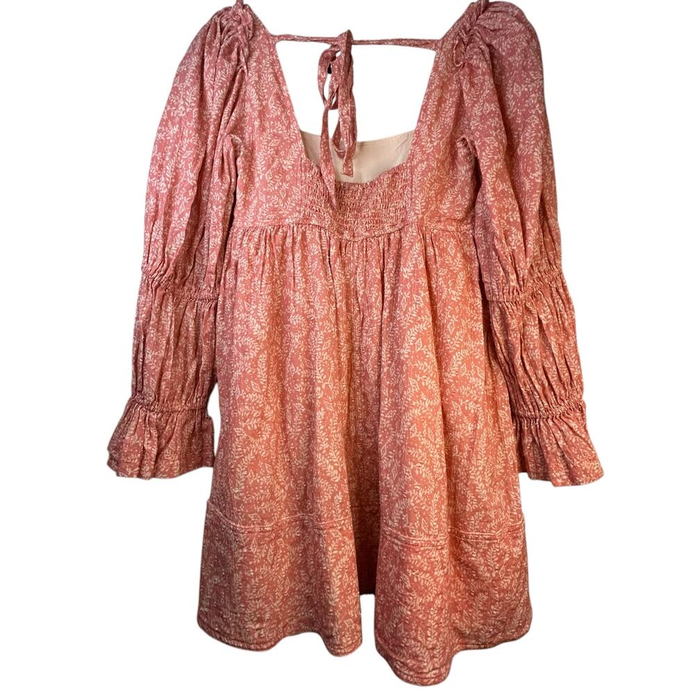 Pink  Anthropologie Pilcro Long-Sleeved Babydoll Dress - Size S - Picture 6 of 16